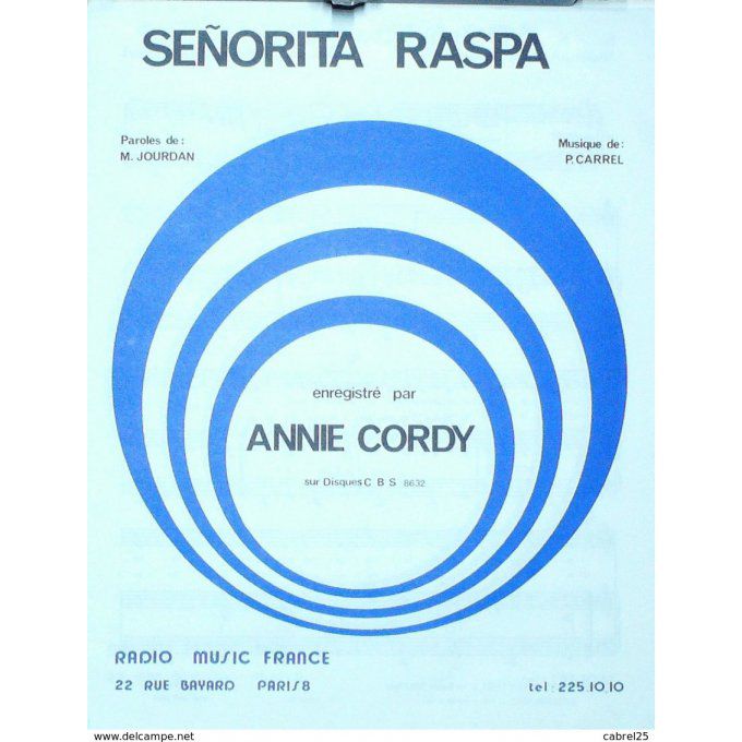 Cordy Annie Senorita Raspa 1980