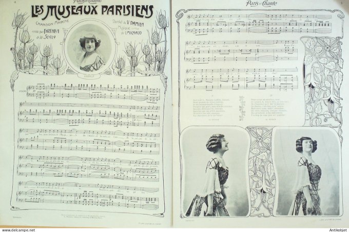 Paris qui chante 1905 n°105 Farfalla D'Estées Ermax Gaston Dumestre