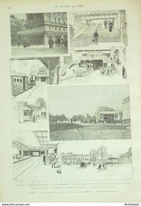 Le Monde illustré 1895 n°1983 Egypte Caire Ismaïl-Pacha Madagascar Autruchier