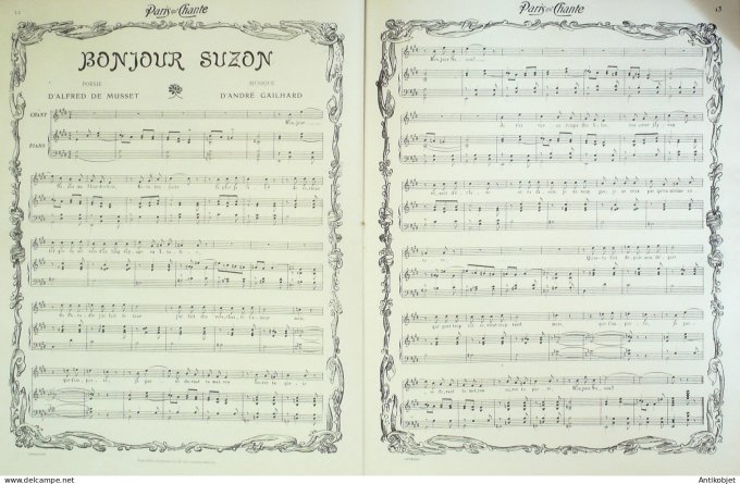 Paris qui chante 1905 n°105 Farfalla D'Estées Ermax Gaston Dumestre