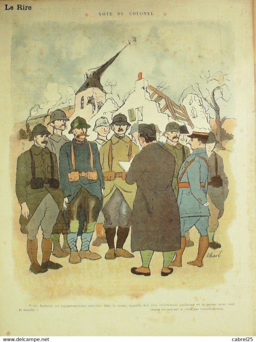 Le Rire Rouge 1917 n°124 Léandre Jeanniot Guillaume Huard Falké Plumet Cézard