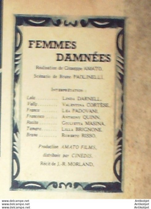 Femmes damnées Valentina Cortèse Anthony Quinn Léo Padovani