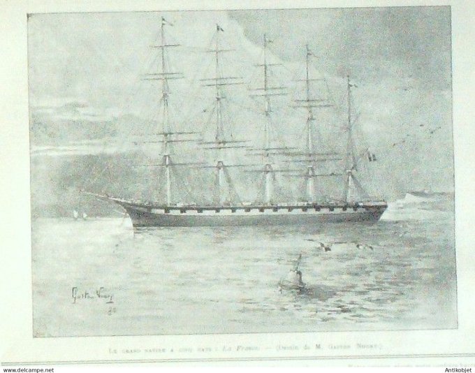 Le Monde illustré 1890 n°1755 Bergerac (24) Danemark César Franck