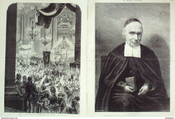 Le Monde illustré 1874 n°875 Espagne Carthagène Exemo Manuel Pavia Versailles (78)