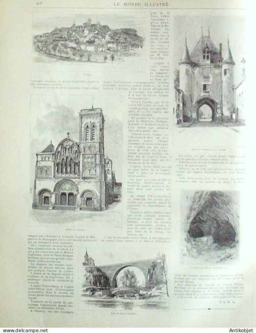 Le Monde illustré 1890 n°1755 Bergerac (24) Danemark César Franck