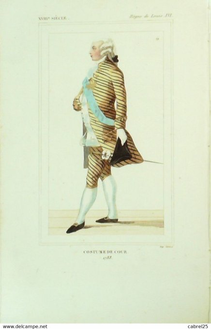 Portrait Homme de Cour en 1788 sous LOUIS XVI