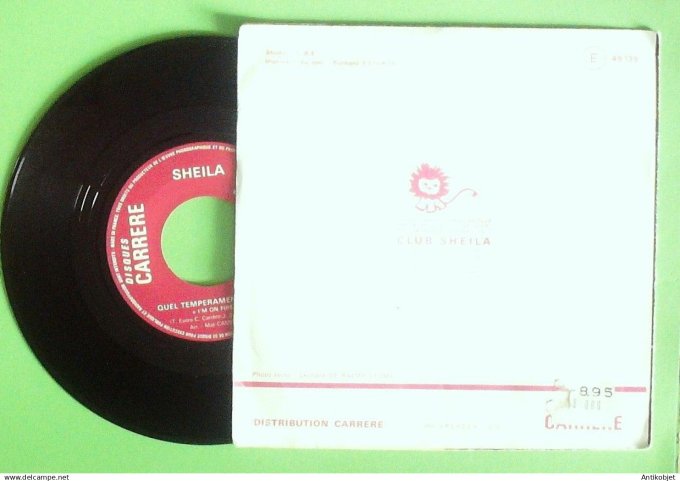 Sheila 45T SP Quel tempérament de feu 1975