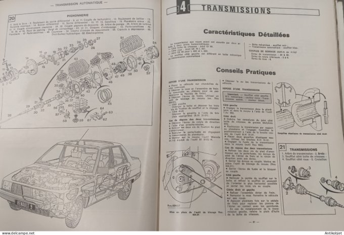 Revue Tech. Automobile 1982 n°423 Citroen Visa II Renault 9