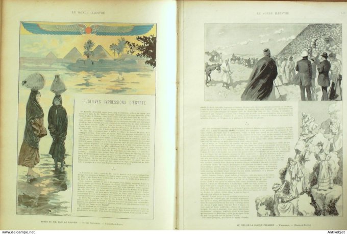 Le Monde illustré 1900 n°2282 Suisse Christkindel Egypte Caire oevre Maximo Caballero