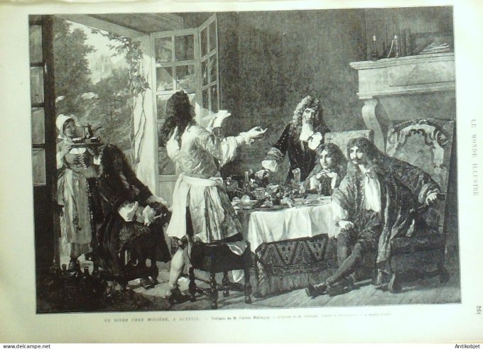 Le Monde illustré 1880 n°1231 Allemagne Cologne Neumarkt Comédie-Française