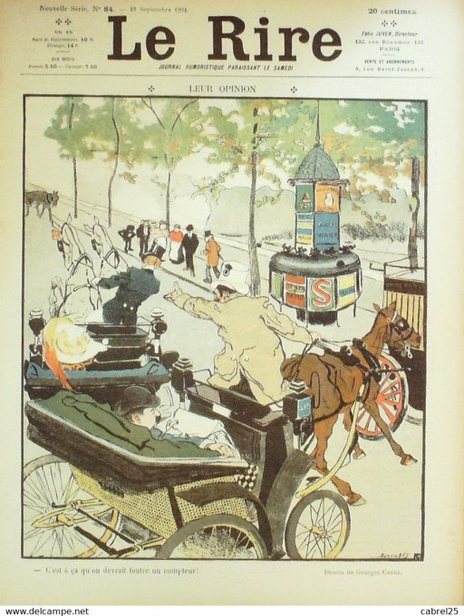Le Rire 1904 n° 84 Somm Carlègle Carré Bac Mirande Poulbot Galanis