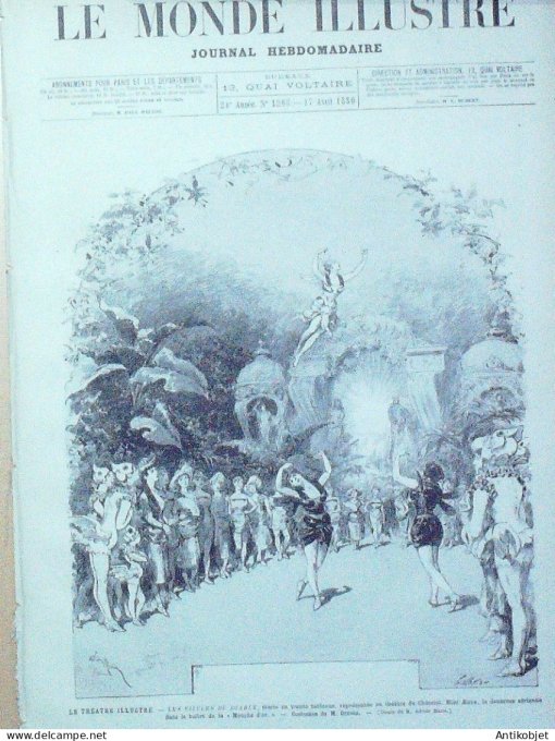 Le Monde illustré 1880 n°1203 Bordeaux (33) Russie St-Pétersbourg Dieppe (76)