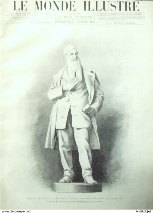 Le Monde illustré 1886 n°1543 Dijo (21) Besançon (25) Belgique Dinant Argenteuil (95)