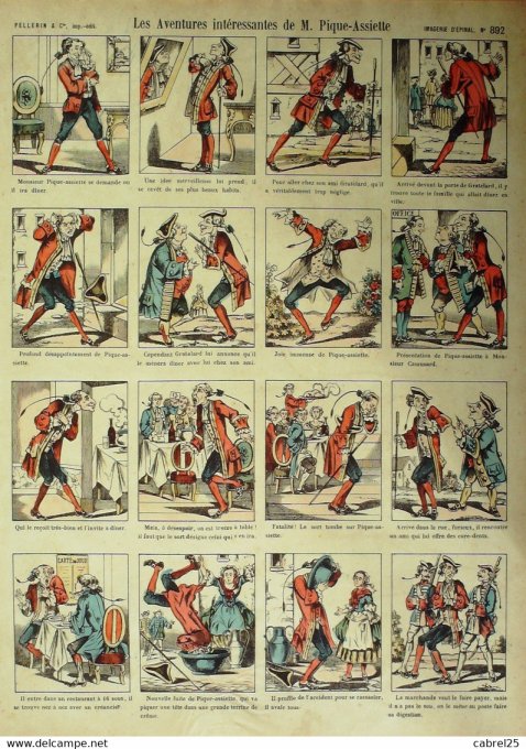 Les Aventures  de Pique Assiette (Pellerin d'epinal)