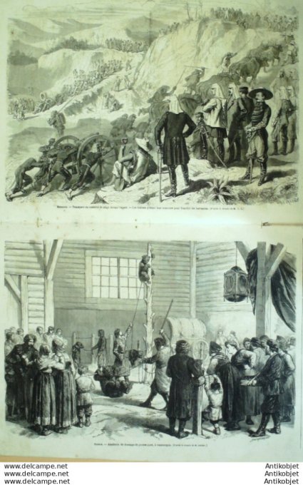 Le Monde illustré 1865 n°412 Vizille (38) San Sebastian Mexique Oajaca Russie Samourgun Greenwich