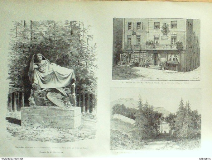 Le Monde illustré 1886 n°1543 Dijo (21) Besançon (25) Belgique Dinant Argenteuil (95)