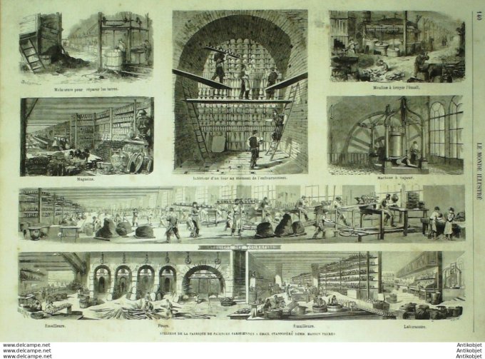 Le Monde illustré 1865 n°412 Vizille (38) San Sebastian Mexique Oajaca Russie Samourgun Greenwich