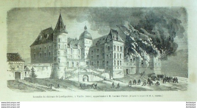 Le Monde illustré 1865 n°412 Vizille (38) San Sebastian Mexique Oajaca Russie Samourgun Greenwich