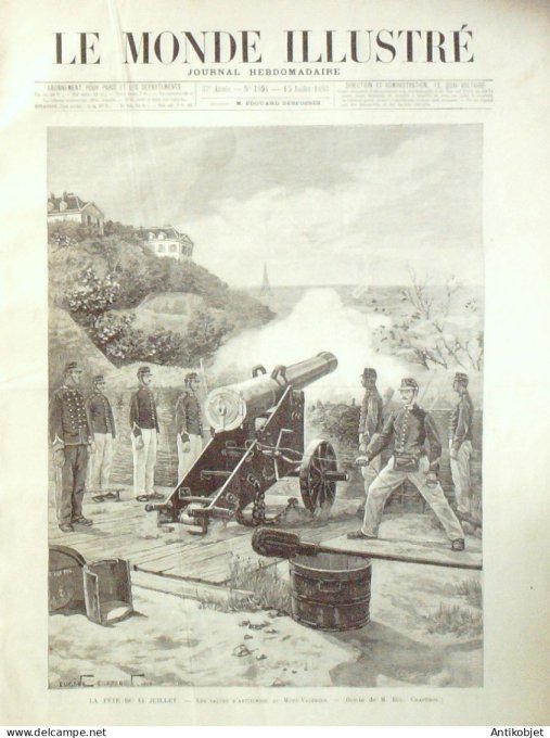 Le Monde illustré 1893 n°1894 Maisons-Laffite Carrière/Poissy(78) Mont-Valérien (92) Duc York & Teck