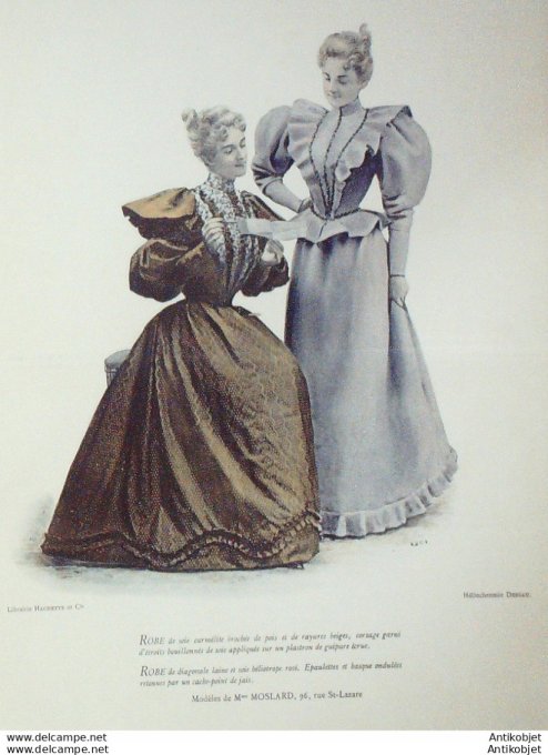 La Mode pratique 1893 # 48 Robes de soie et
