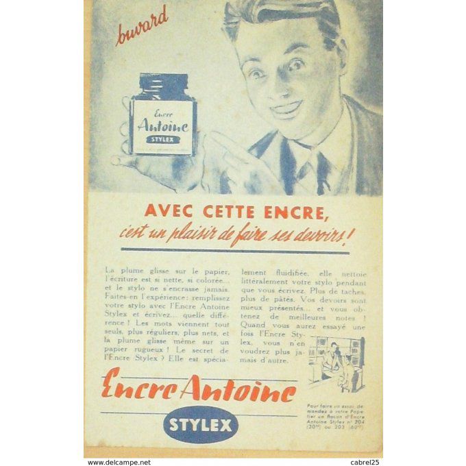 Buvard STYLEX ANTOINE Encre