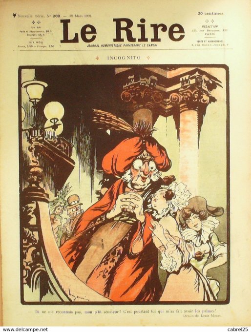 Le Rire 1908 n°269 Morin Delaw Cardona Hémard Blik Puck Métivet Tiret Bognet Markous