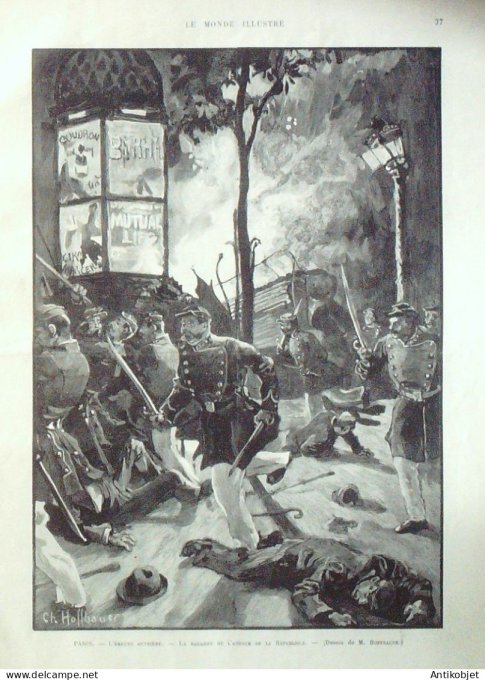 Le Monde illustré 1893 n°1894 Maisons-Laffite Carrière/Poissy(78) Mont-Valérien (92) Duc York & Teck