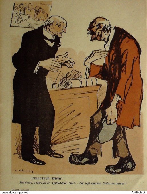 L'Assiette au beurre 1907 # 338 Faisons des enfants Delannoy
