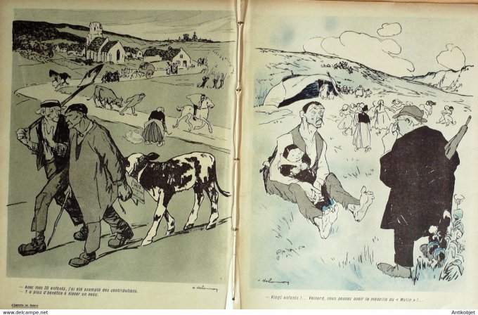 L'Assiette au beurre 1907 # 338 Faisons des enfants Delannoy