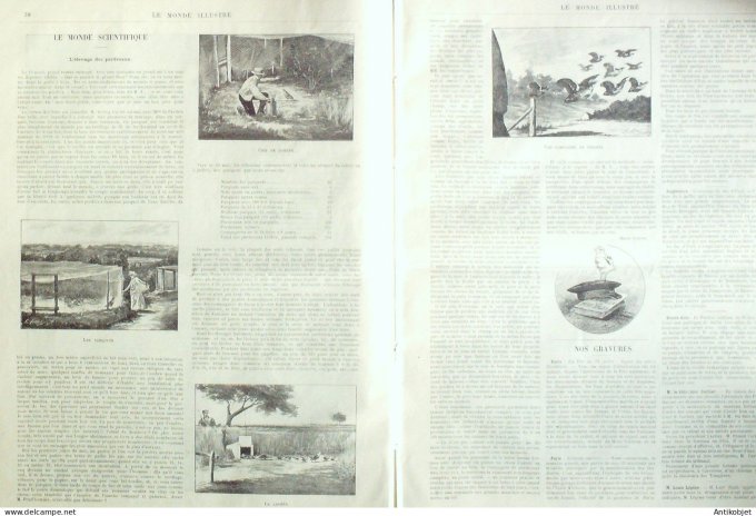 Le Monde illustré 1893 n°1894 Maisons-Laffite Carrière/Poissy(78) Mont-Valérien (92) Duc York & Teck