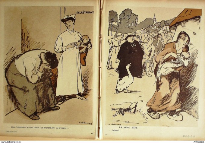 L'Assiette au beurre 1907 # 338 Faisons des enfants Delannoy