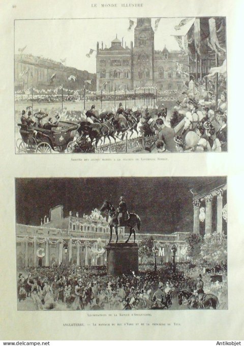 Le Monde illustré 1893 n°1894 Maisons-Laffite Carrière/Poissy(78) Mont-Valérien (92) Duc York & Teck