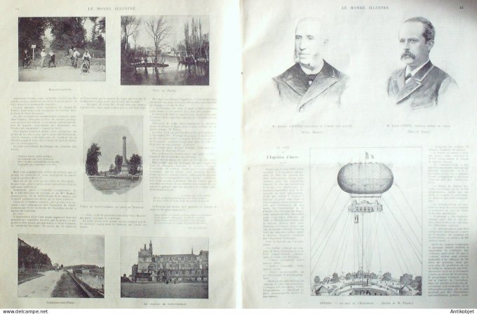 Le Monde illustré 1893 n°1894 Maisons-Laffite Carrière/Poissy(78) Mont-Valérien (92) Duc York & Teck