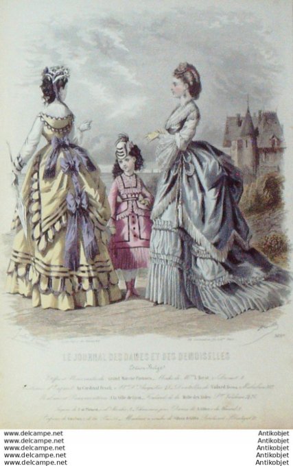 Journal des Dames Demoiselles 1870 # 968 (Marché Parisien)