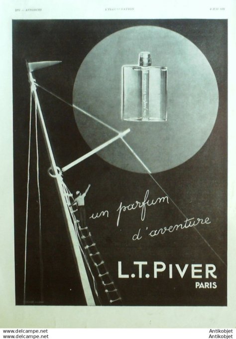 Publicite Cosmetique L.T.Piver 1931
