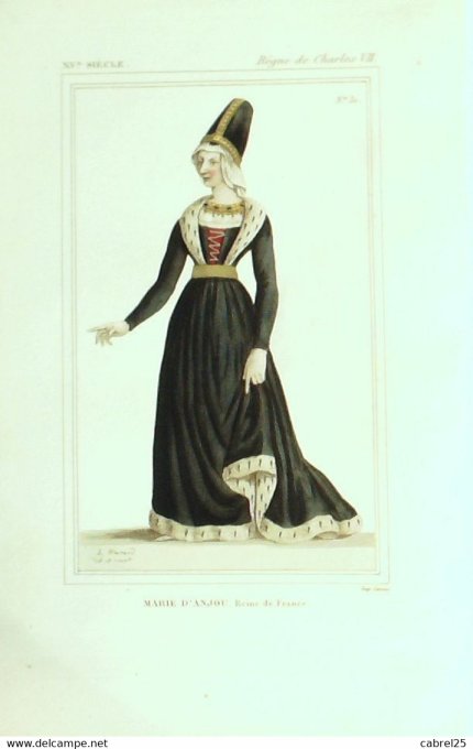 D'Anjomarie Reine De France 15ème 1852