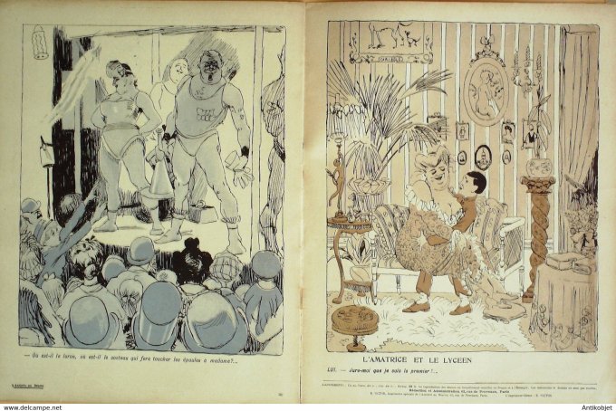 L'Assiette au beurre 1906 # 269 Ca sent la chair fraîche Carlègle