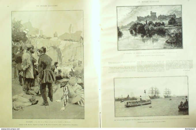 Le Monde illustré 1891 n°1789 Pays-Bas Amsterdam Victor Noir Guillaume II Santa-maria Del Popolo