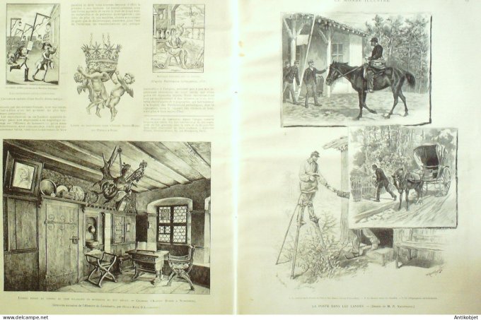 Le Monde illustré 1891 n°1789 Pays-Bas Amsterdam Victor Noir Guillaume II Santa-maria Del Popolo