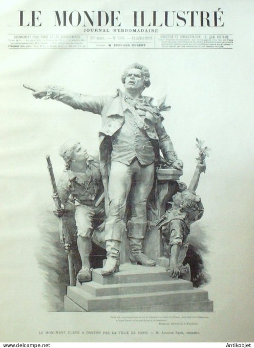 Le Monde illustré 1891 n°1789 Pays-Bas Amsterdam Victor Noir Guillaume II Santa-maria Del Popolo