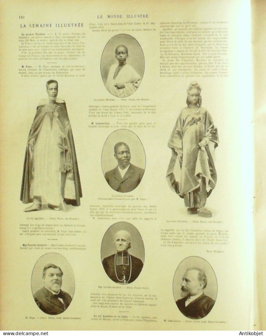 Le Monde illustré 1900 n°2268 Chine Prince Ching Algérie Ab-Den-Nebi Timassinin Bangui Oued Samen Au