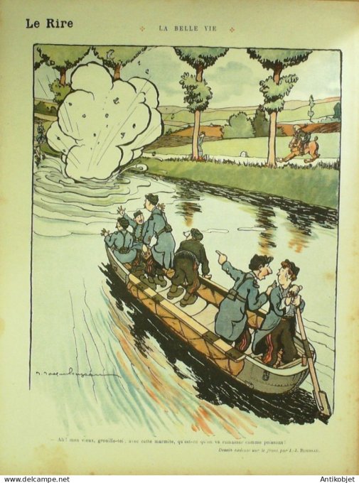 Le Rire Rouge 1915-07-31 #  37 Journal humoristique Ed.Originale Canons Munitions
