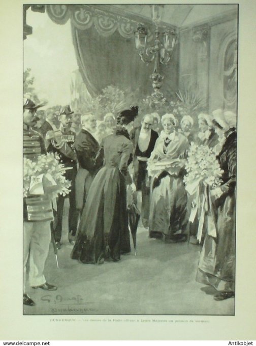 L'illustration 1901 n°3057 Dunkerque (59) Compiègne (60) Witry-Les-Reims Reims (51)