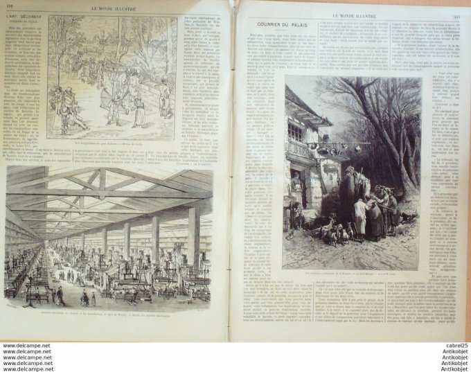 Le Monde illustré 1868 n°632 Havre (76) Yacht Hirondelle Neuilly (92) Bretagne Carnaval