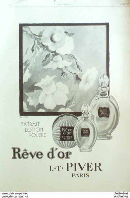 Publicite Cosmetique L.T.Piver 1931