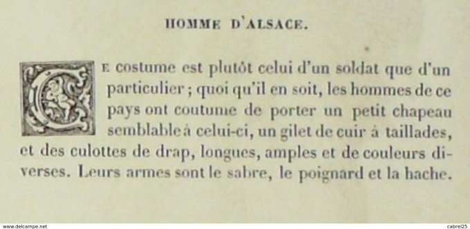 France (67) Habitant Alsacien 1859