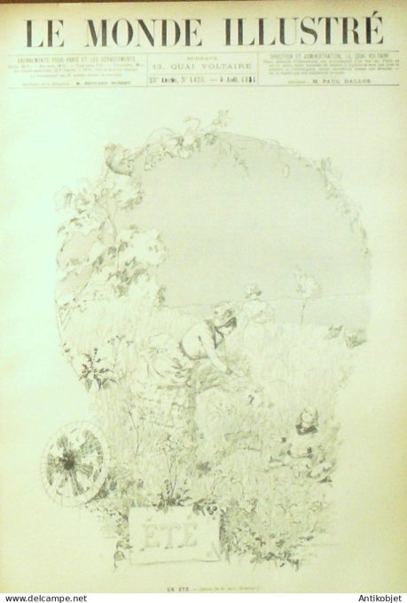 Le Monde illustré 1884 n°1428 Tahiti Papeete Vaïraao faré-haou Raïatéa Renan