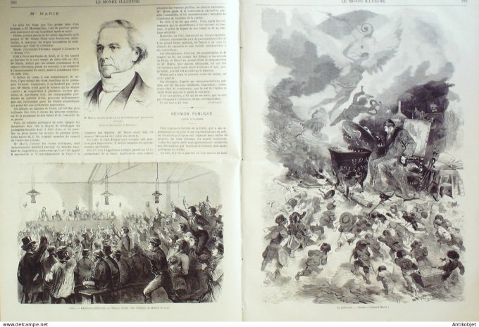 Le Monde illustré 1870 n°682  Grèce Clephtes Marathon Paris Belleville Explosions
