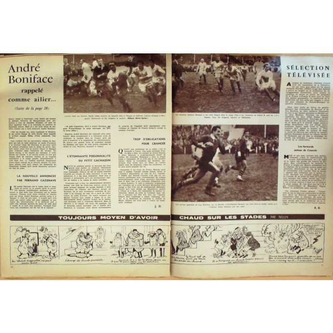 Miroir Sprint 1960 #  759 19 Déc Racing Angers Hnatow Celestin Oliver Van Sam
