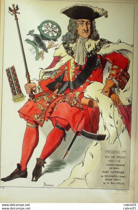 Frédéric 1er Roi De Prusse Allemagne  En 1701